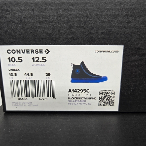 Converse Chuck Taylor All Star CX EXP2 High Black Open Sky Men's Shoes Size 10.5 - Picture 8 of 8